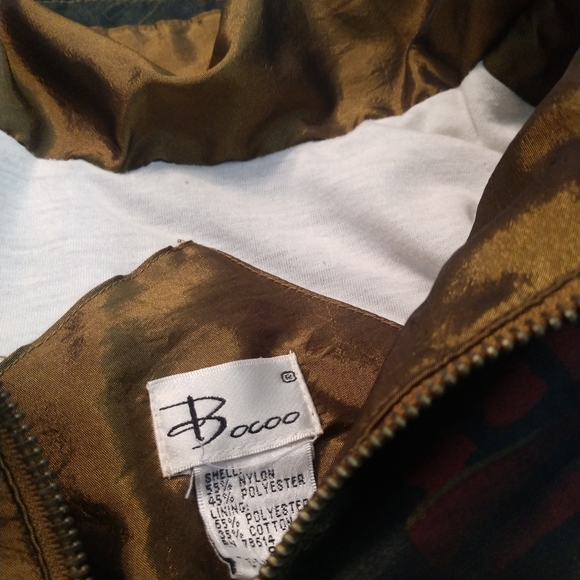 80s Granny Shoulder Pad Windbreaker Bocoo Size 8 Jacket - Picture 10 of 10